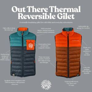 Victory Chimp, Women's Out There Thermal Reversible Gilet, Large
